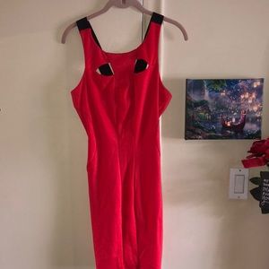 Coral cut out bodycon style mini dress